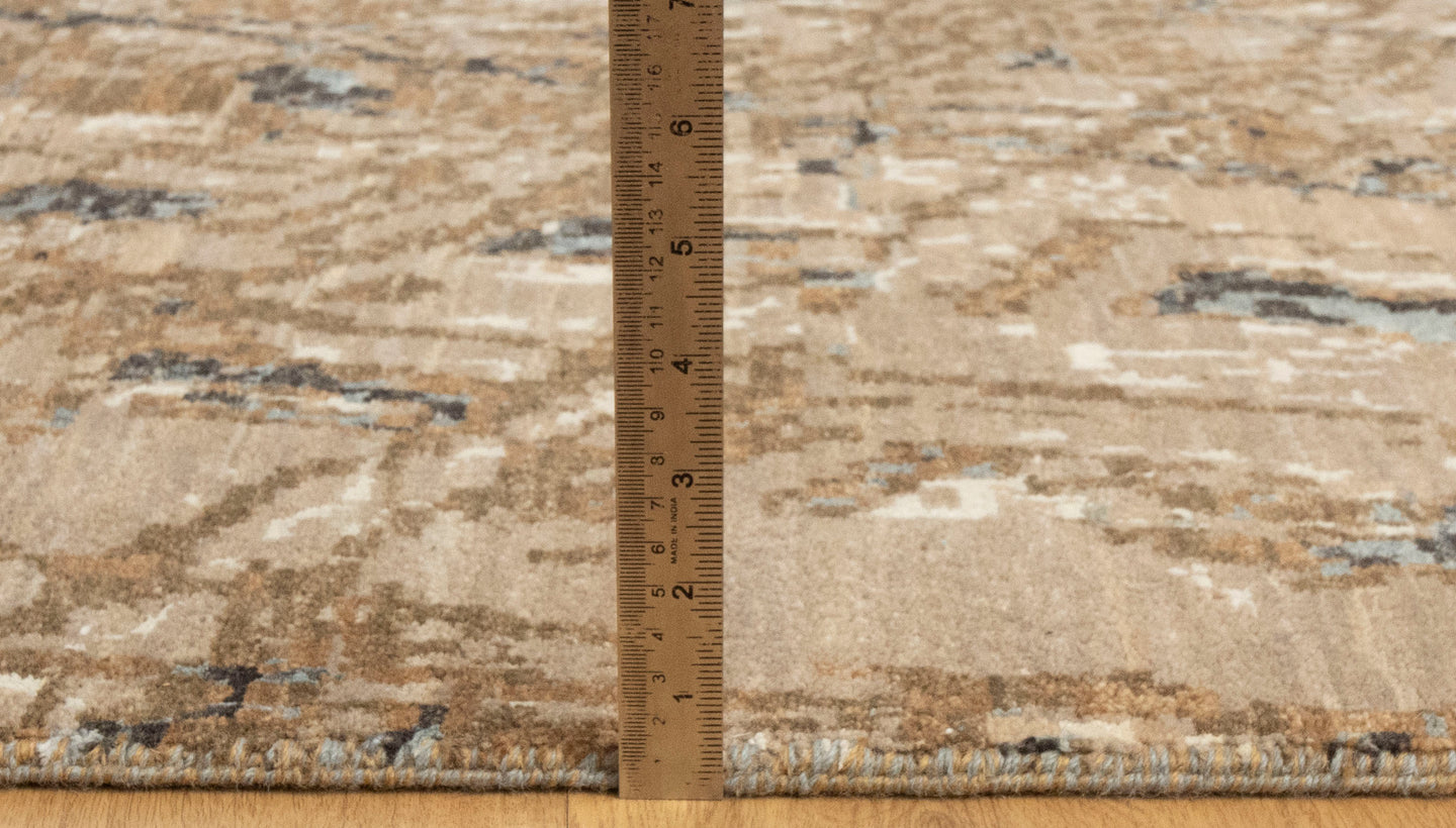 10x14 100% Hand Knotted Wool Rug | Painting Rug | Shritija Rugs | Abstract Rugs Online